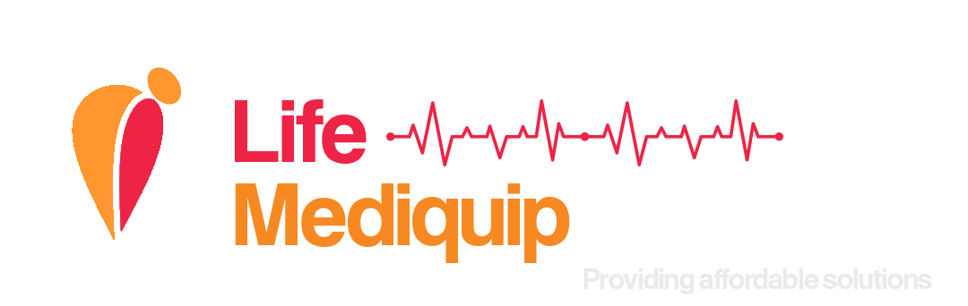 Lifemediquip White Logo